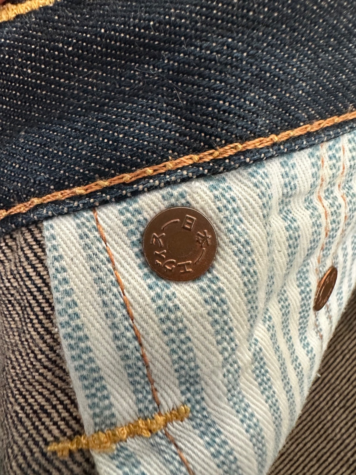 EVISU NO 3 LOT 2017 WHITE DAICOCK SELVEDGE DENIM