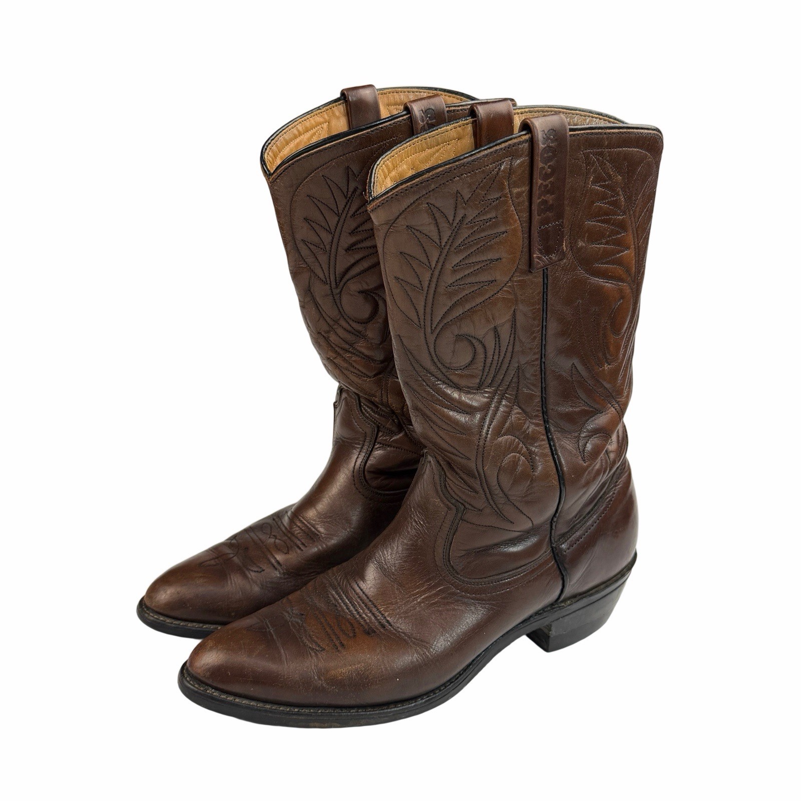 Vintage Red Wing 9801 Pecos Western Cowboy Stitch Work Boots USA MADE Men’s 10 A