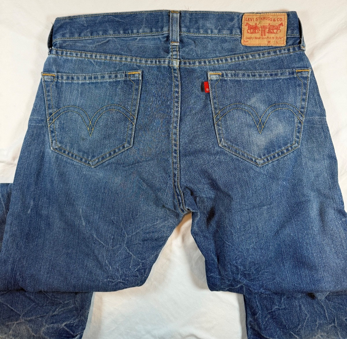 Type 1 One Real Loose Levis Mens 40×31 Blue Jeans RARE Y2K Wide Baggy Vintage
