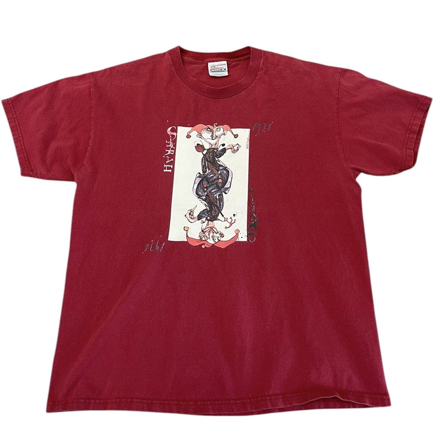 Vintage Ralph Steadman Bonny Doon Vineyard T-shirt Syrah Blagueur Art Tee 1996