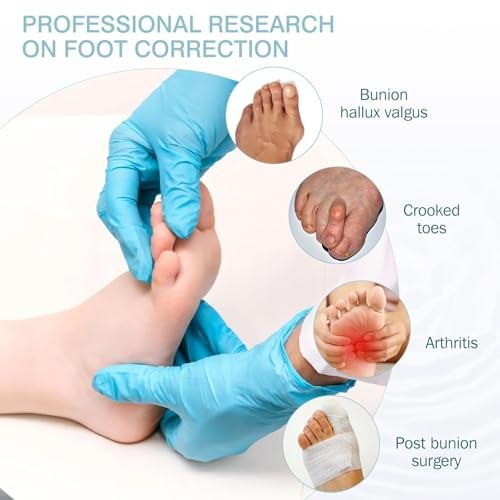 Toe Spacers for Women & Men – Silicone Toe Separators for Bunion 2 Blue