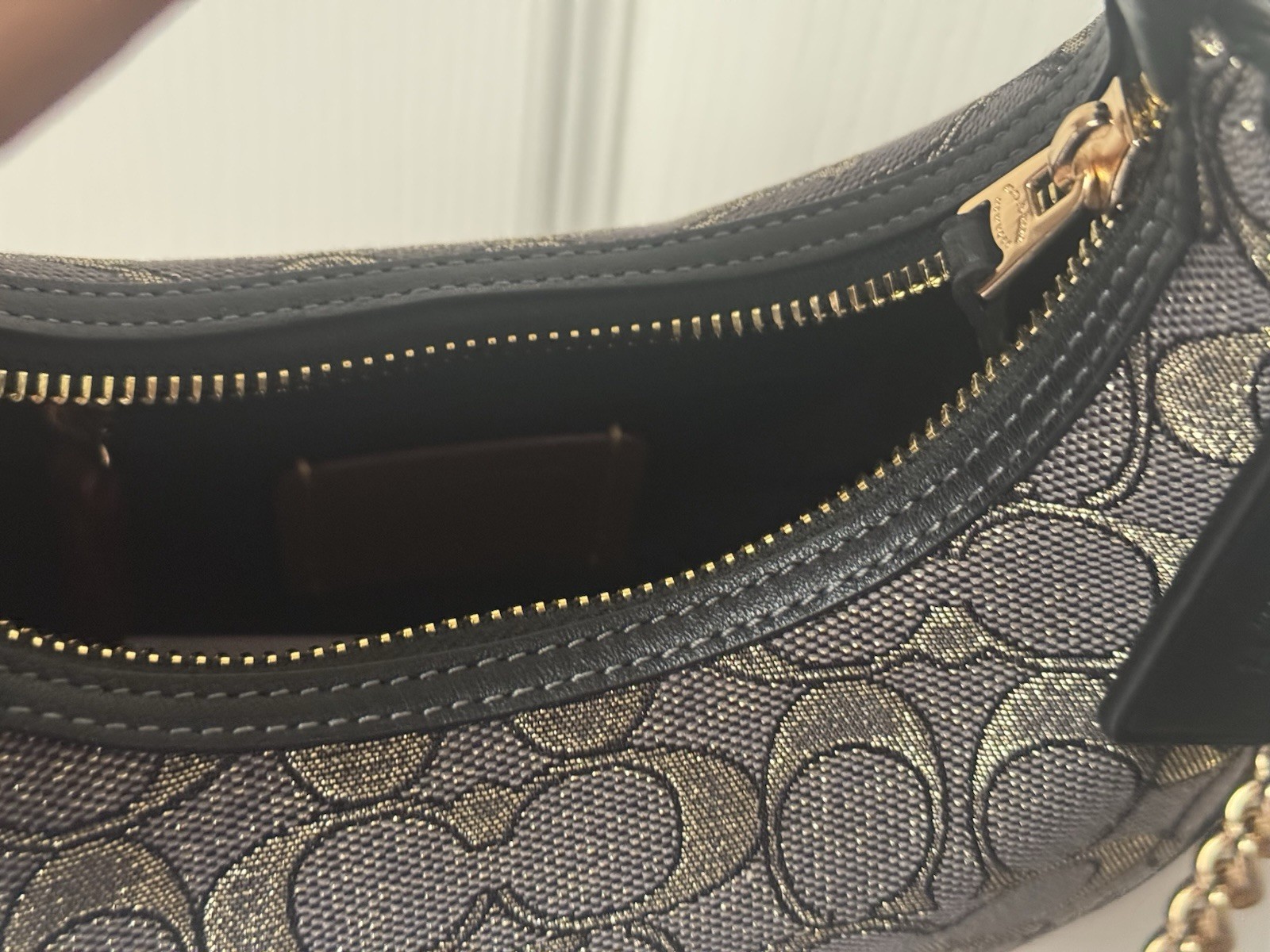 NWT Coach CCF76 Carmen Mini Crossbody Bag In Signature Jacquard Leather $298