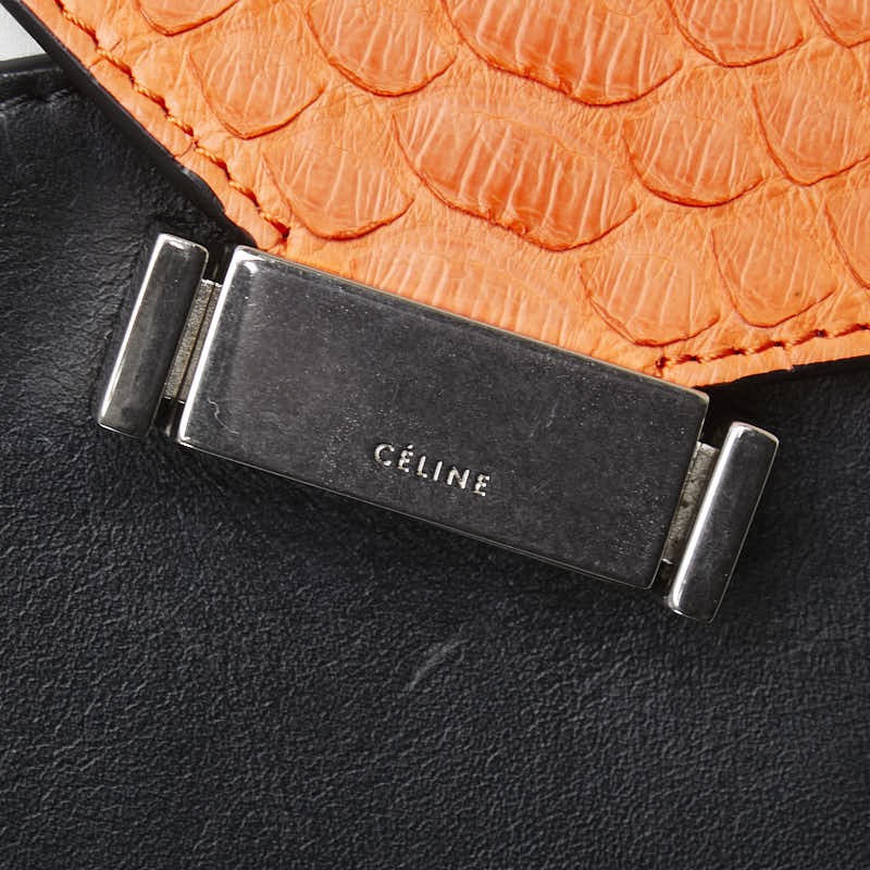 Celine Multicolor Leather Shoulder Bag Handbag Crossbody Purse 12.6 in Women 99