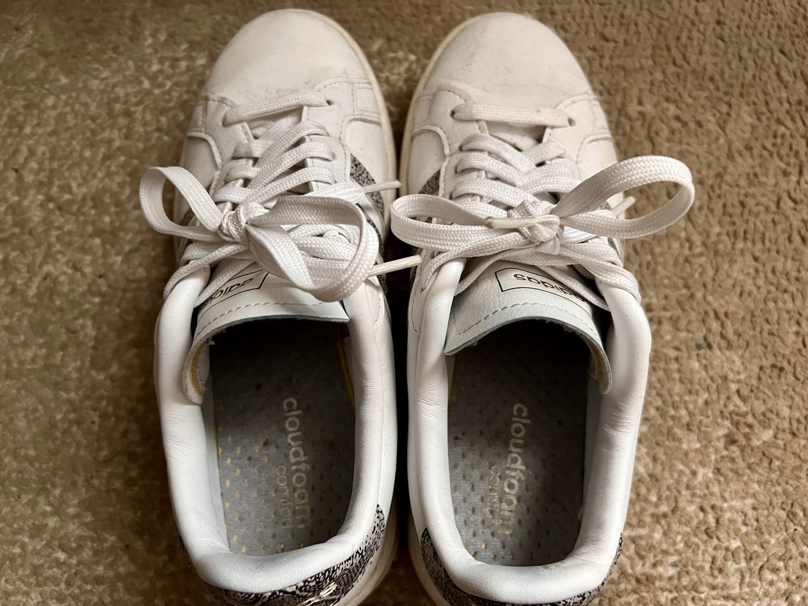Snake print stripes! Cloudfoam Comfort Adidas US 6.5 UK 5 FR 38 JP 235
