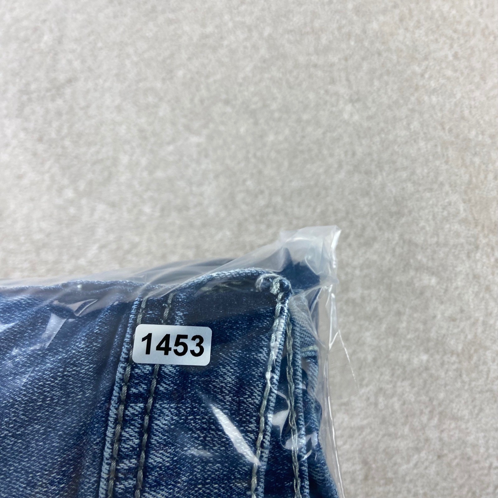 BKE Jake Jeans Mens 32×34 Blue Distressed Bootcut Dark Wash Stretch Denim