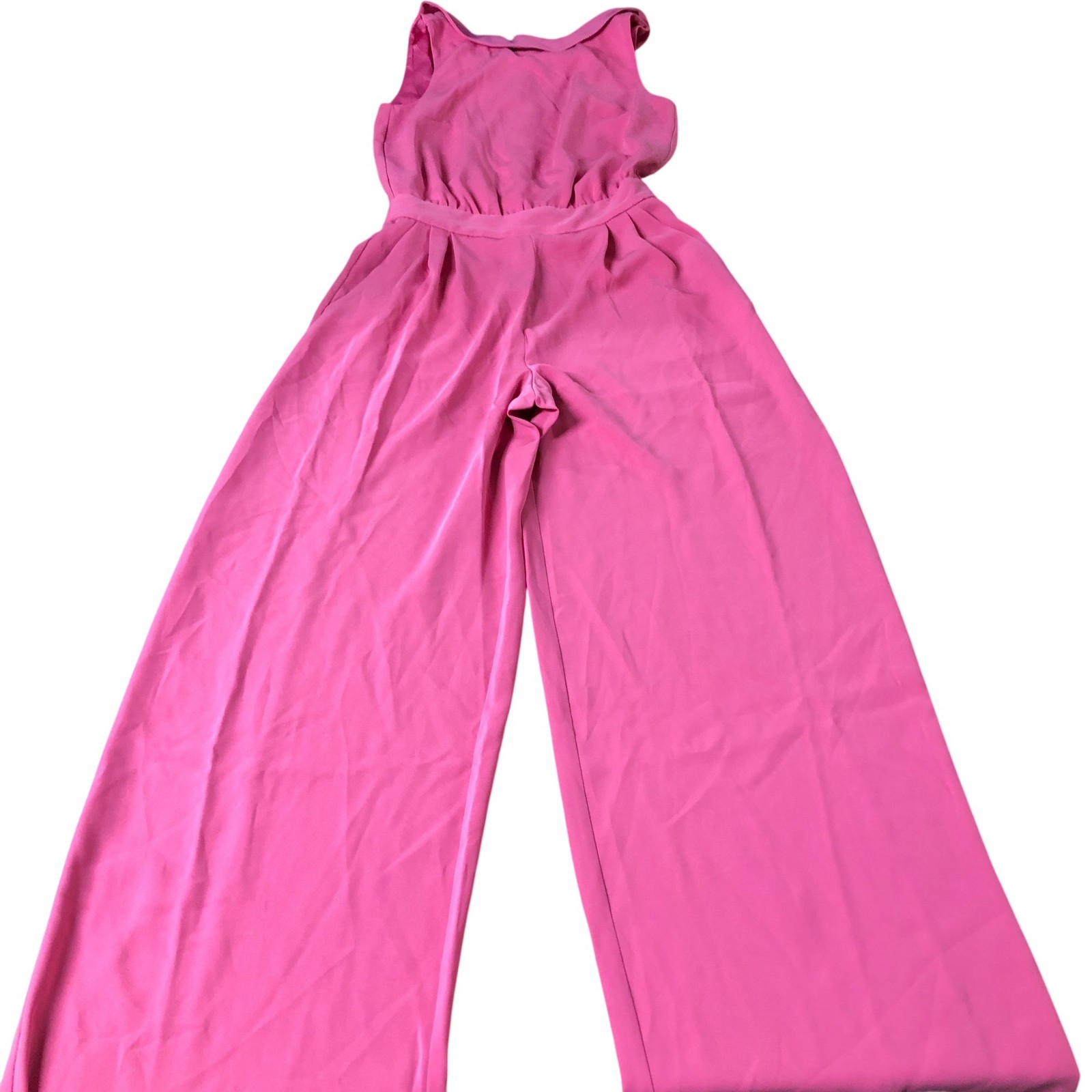 Pink Jumpsuit Women’s Casual Wide Leg Sleeveless Comfortable UK4