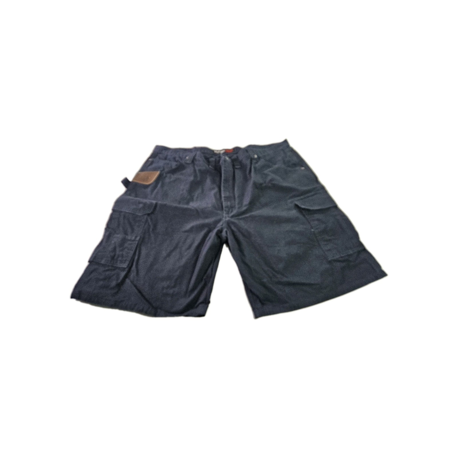 Wrangler Riggs Workwear Carpenter Short Men 44×10.5″ Blue Hammer Loop Canvas