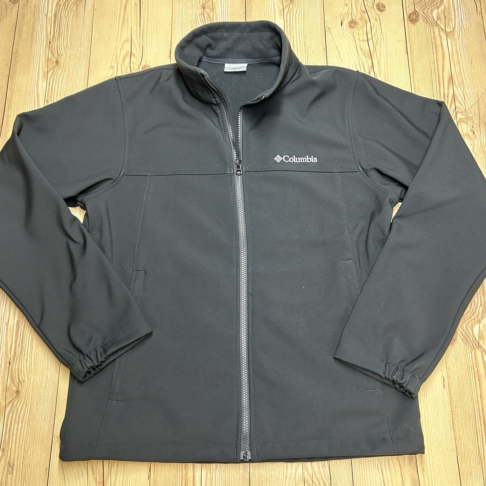 Columbia Bowen Lake Black Jacket Men’s Size Medium Full Zip Soft Shell XM6093