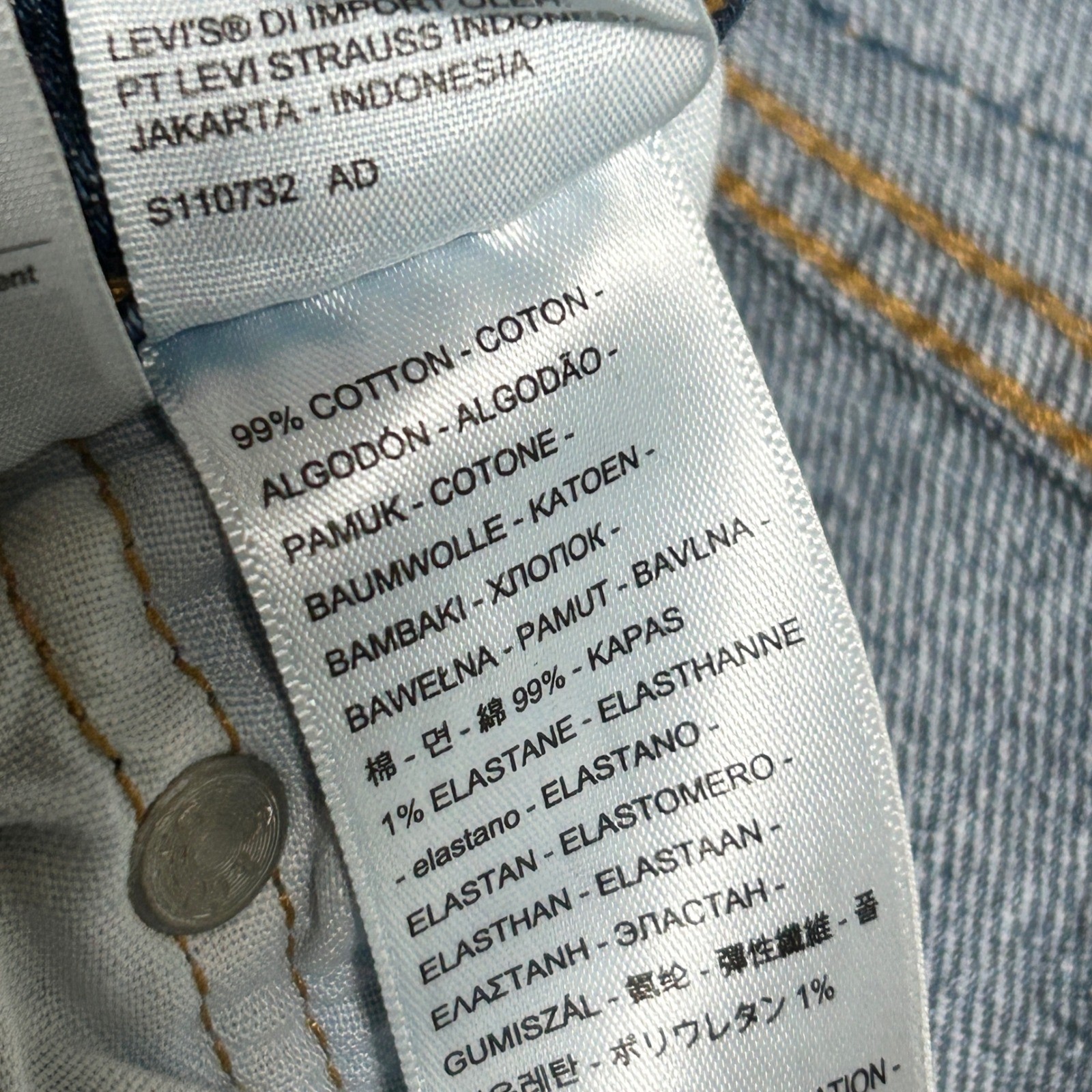 Levis 501 Original High Rise Straight Leg Blue Jeans Womens 29×30 12501-0366