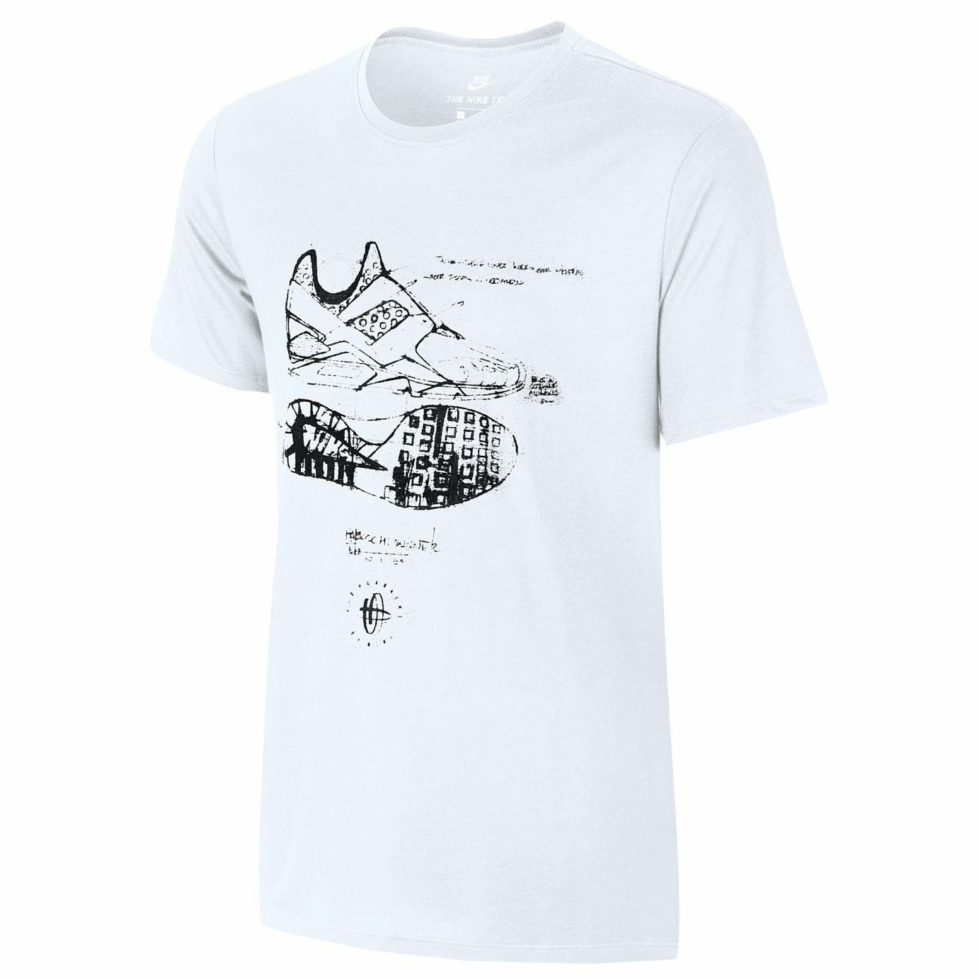 Nike Huarache Sketch Tri-Blend T-Shirt White/Black Men’s Medium Large XL 2XL