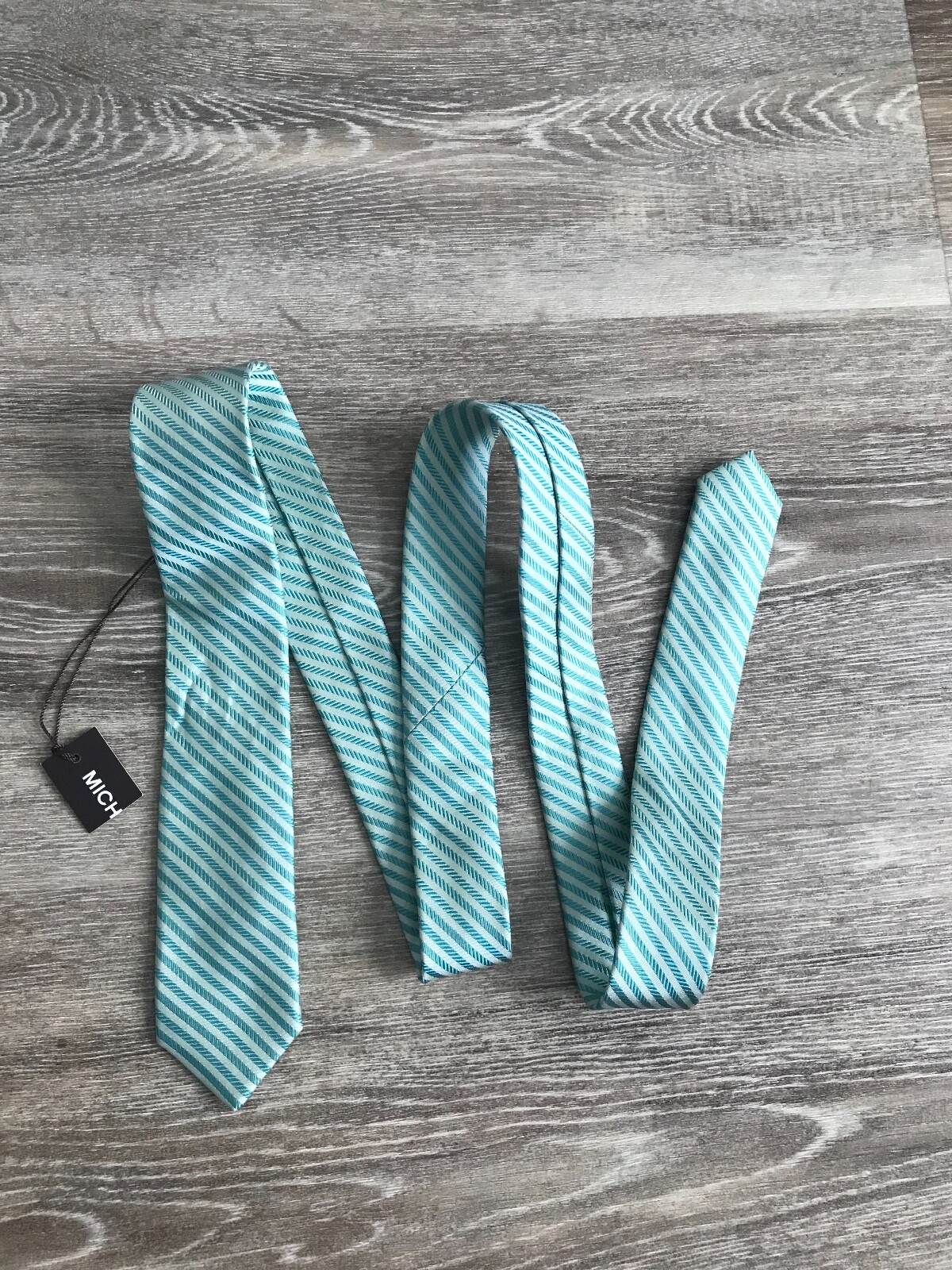 MICHAEL Michael Kors Blue-Green Teal Silk Tie $46