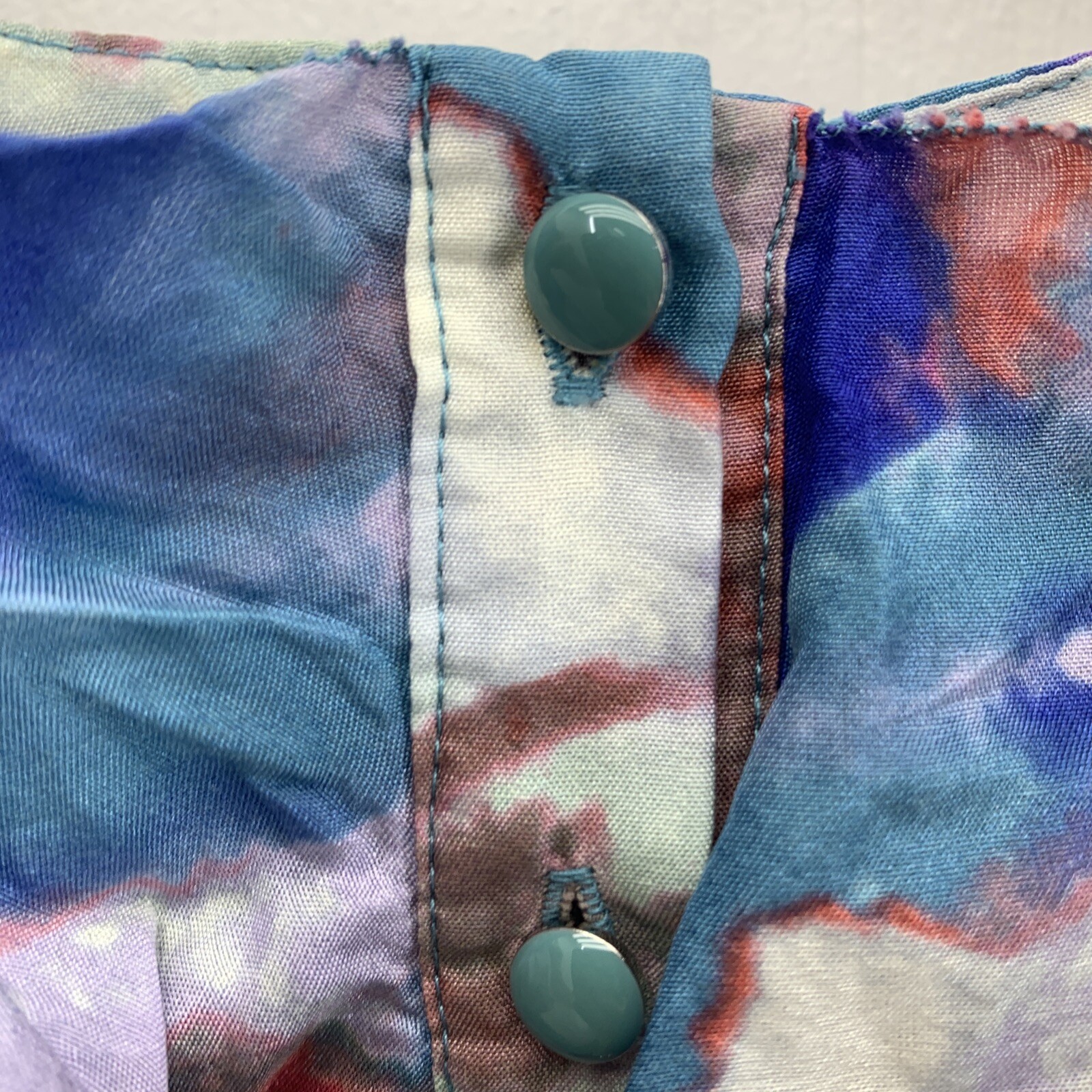 Anthropologie Postmark Womens 00 Blouse Tank Multicolor Artsy Flowy Silk Cotton
