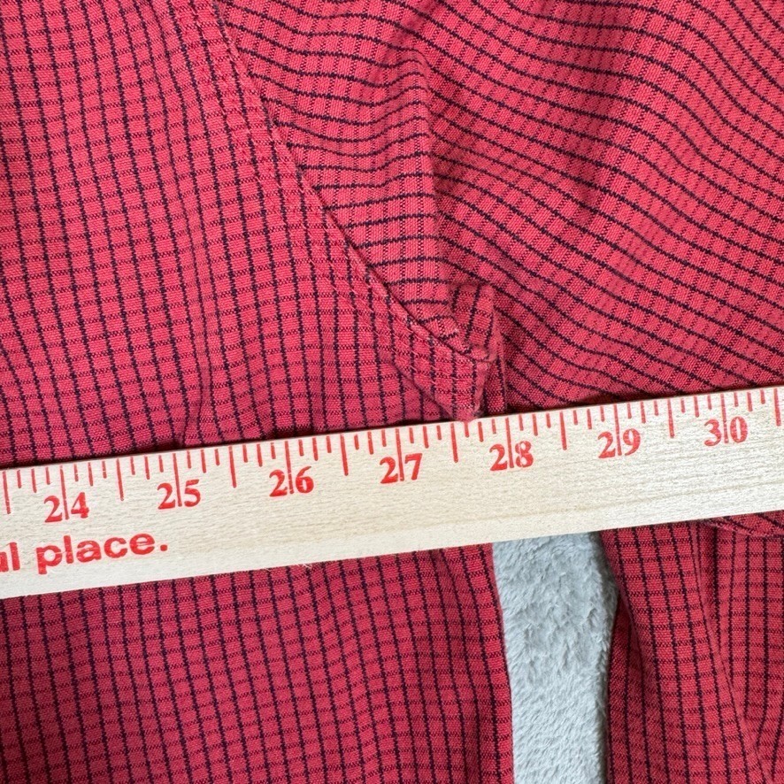 Tyndale Mens 2XL FR Flame Resistant Work Shirt Red Check Arc Rating 9.1 HC 2 USA