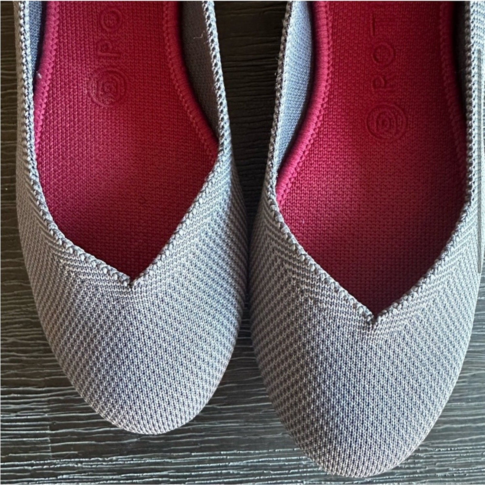 Rothy’s The Flat In Charcoal Gray Size 7.5
