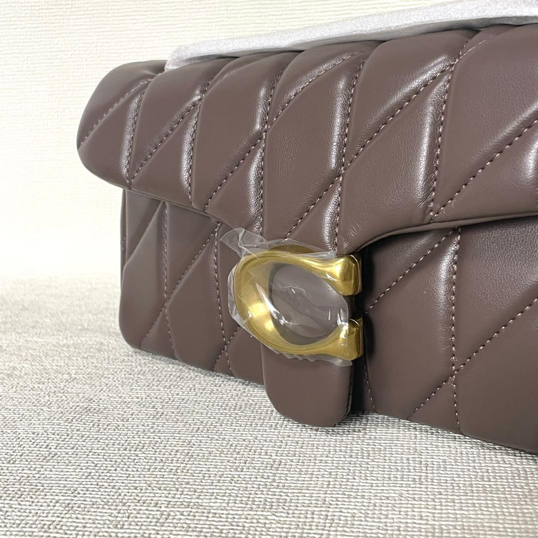 COACH Tabby 26 Quilted Leather Shoulder Bag Brown Crossbody Purse CP149 NEW