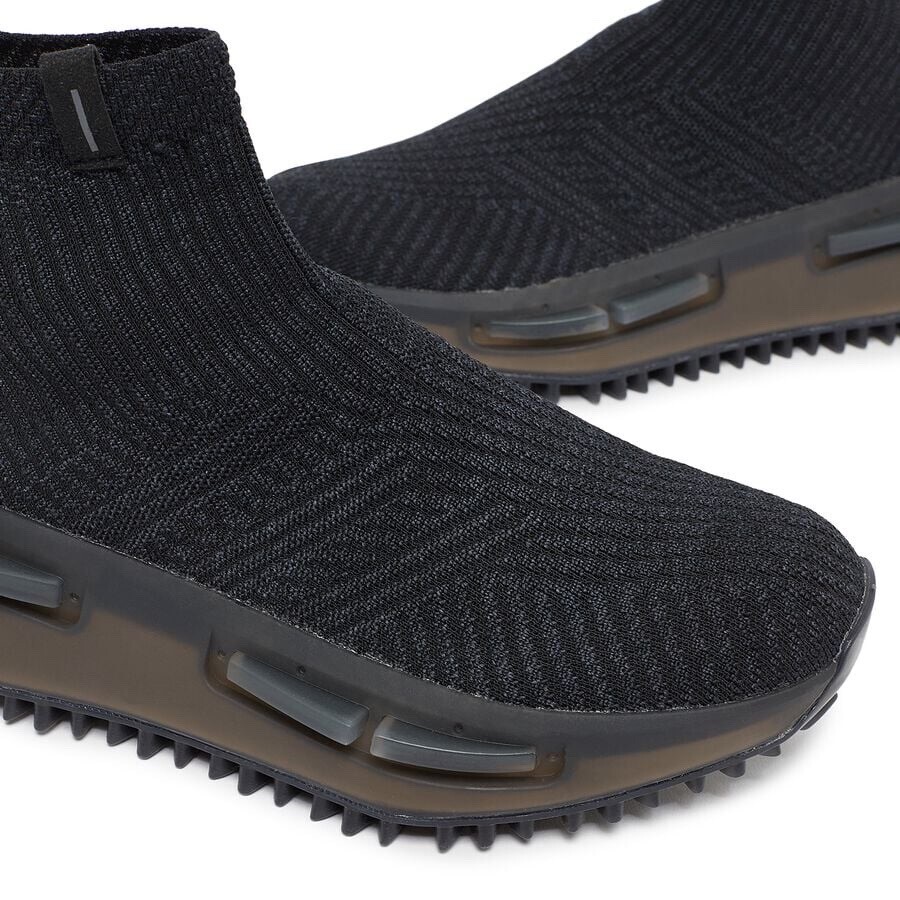 with box Adidas NMD S1 Sock Womens Size 55 Sneaker Athletic Shoe Black T G2U