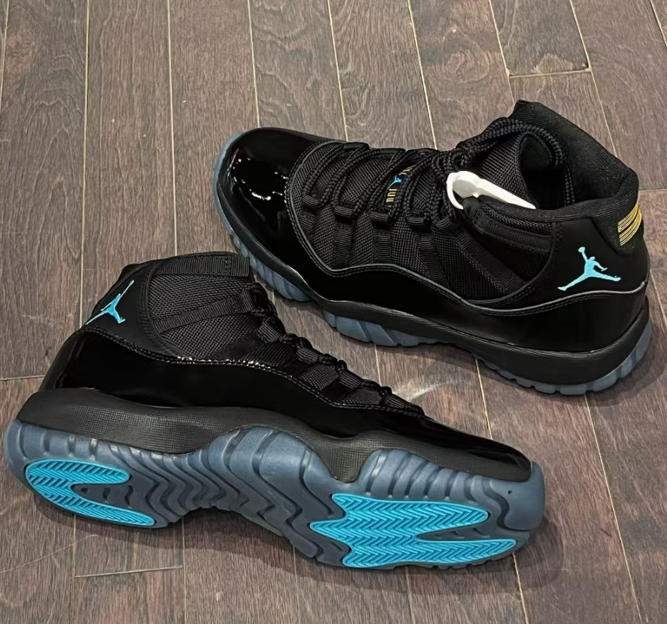 Jordan 11 Retro Gamma Blue High Top Black Blue Men’s Basketball Shoes