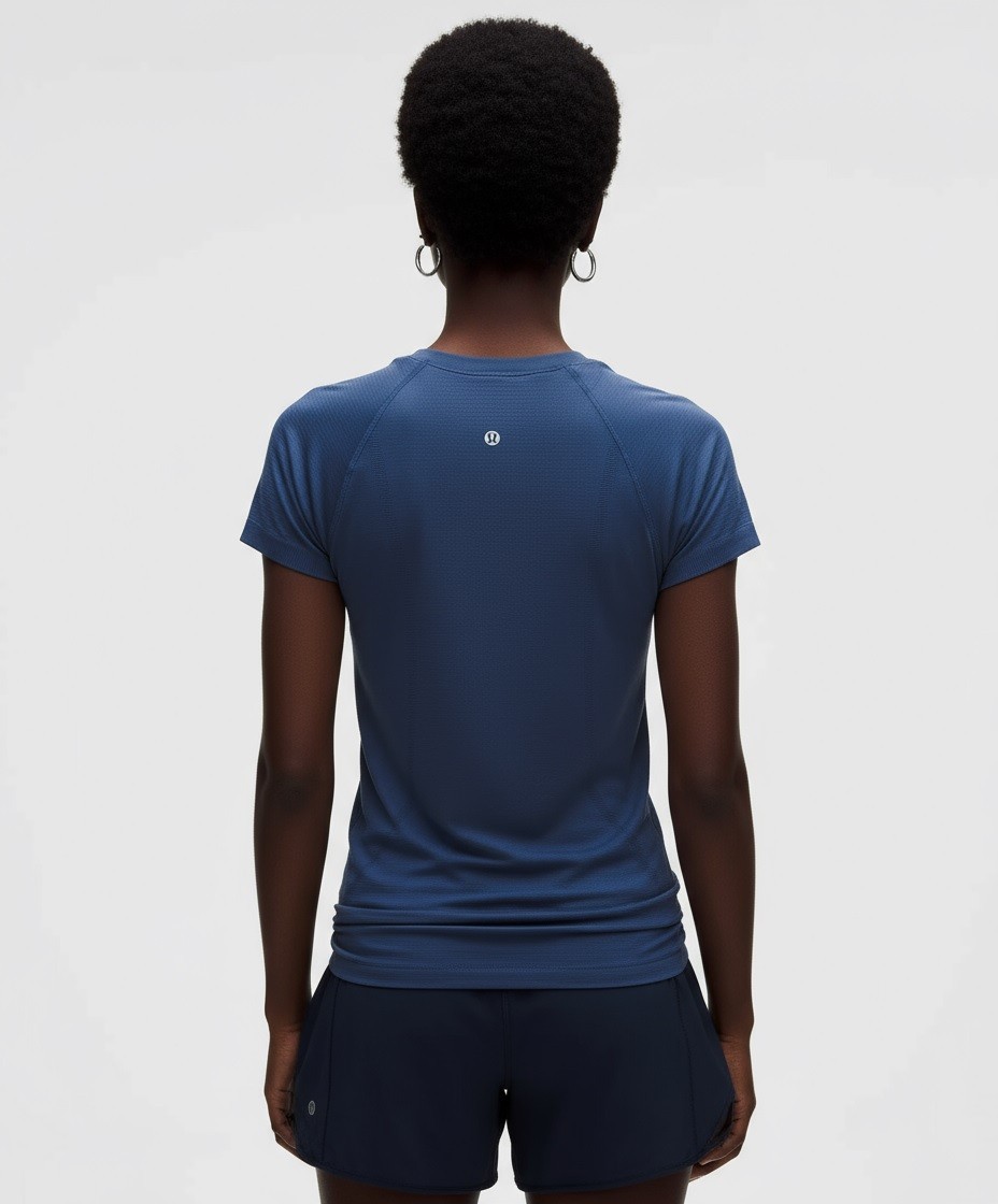 NWT LULULEMON Swiftly Tech Short Sleeve Hip Blue Twill Sz 2 4 6 12 14 $68 Retail
