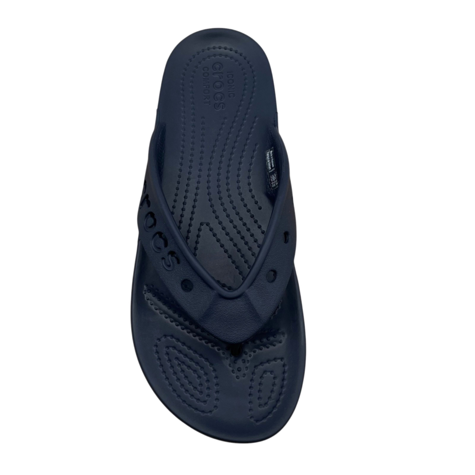Crocs Baya II Women’s Flip Flop Sandals Size 8 Navy Blue Lightweight Flexible
