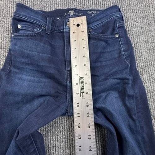 7 For All Mankind High Waist Ankle Skinny Jeans Dark Wash AU8431005 Size 27