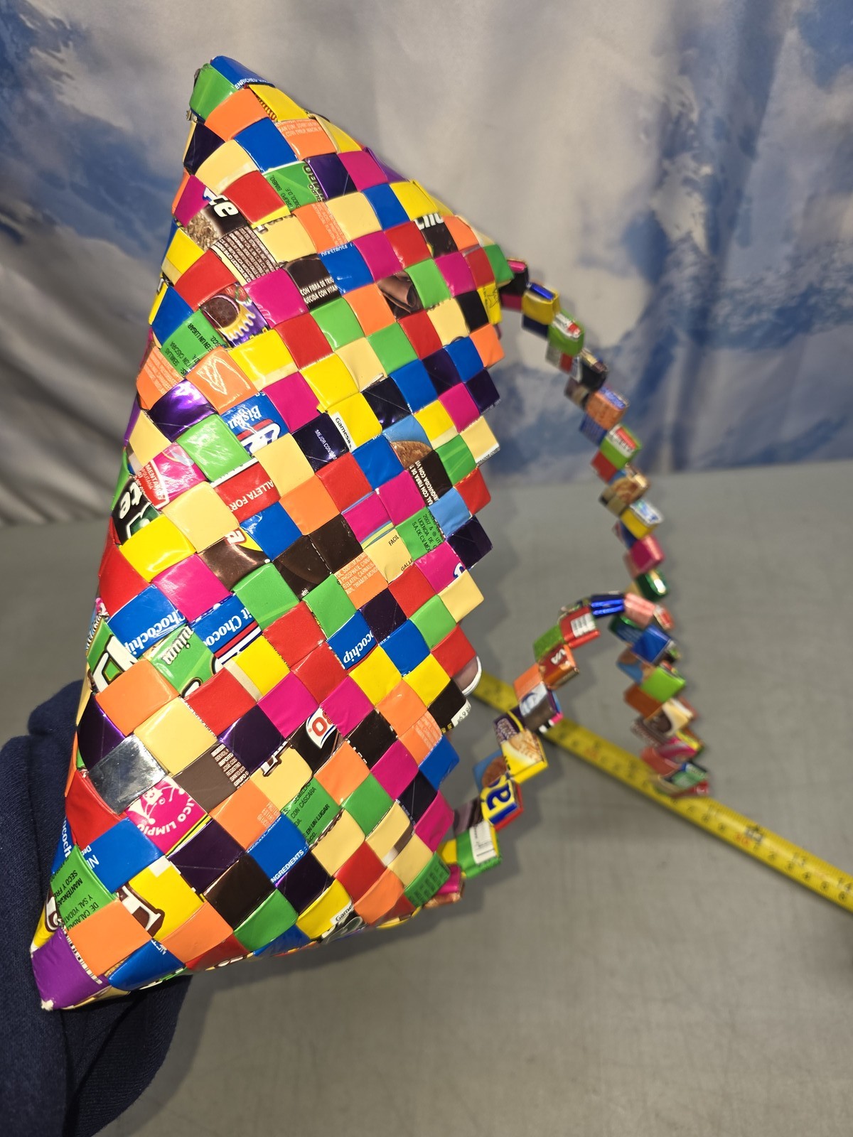 🔥 Candy Wrapper Purse Woven Handmade Recycled Shoulder Bag Eco Friendly Mexico