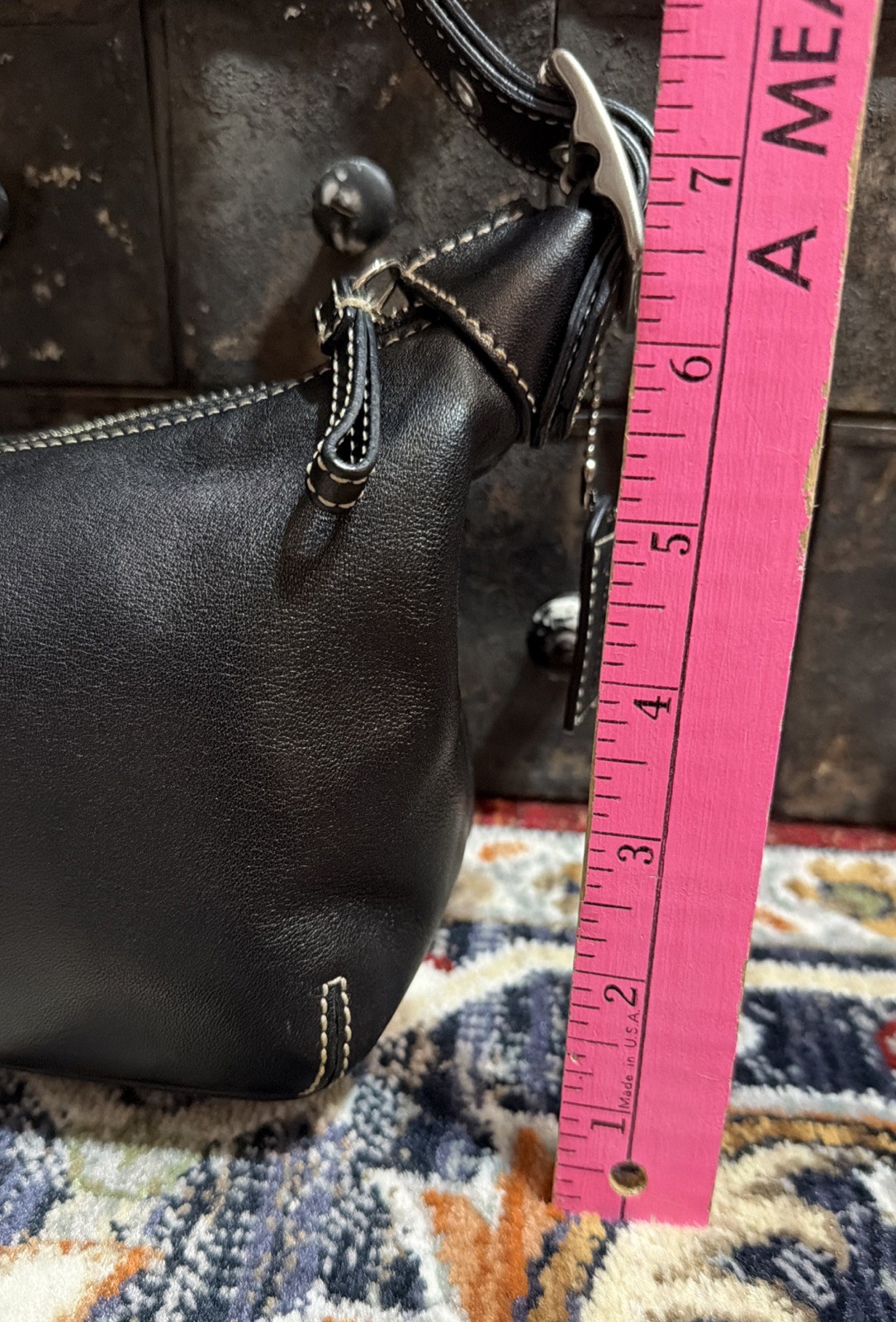 VTG Y2K COACH 9564 Black Leather Legacy Demi Hobo Shoulder Bag Convertible Strap