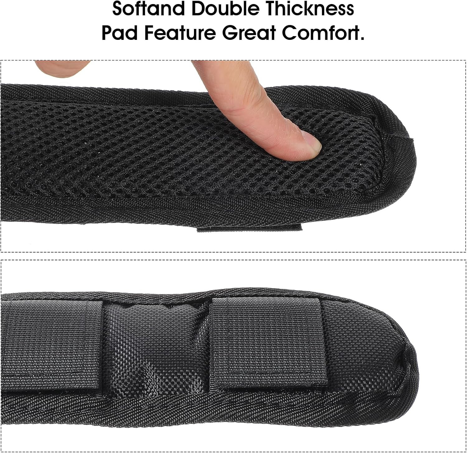 2 Pack Removable Shoulder Strap Pad Replacement Detachable Cushion Shoulder Pads