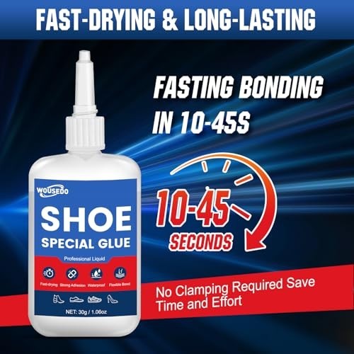 Shoe Glue 60g, Flexible & Waterproof Adhesive for Sole Repair & Restoration | Cl