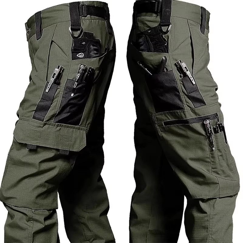 New Tactical Work Pants Men Outdoor Cargo Trousers Multi-Pocket Waterproof Pant