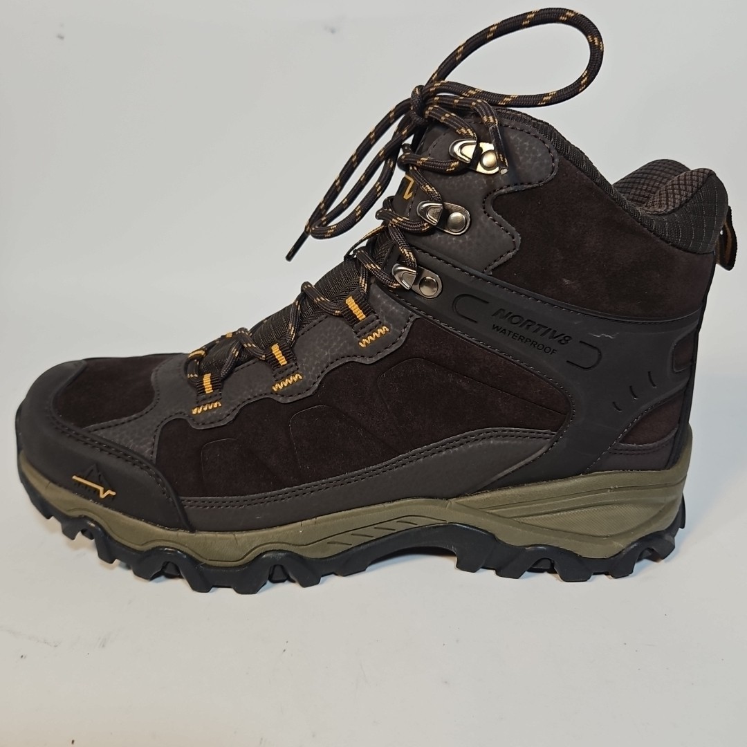 NORTIV8 Men’s Rugged Hiking Boots. Size 9(EUR 42, UK 8) Waterproof.