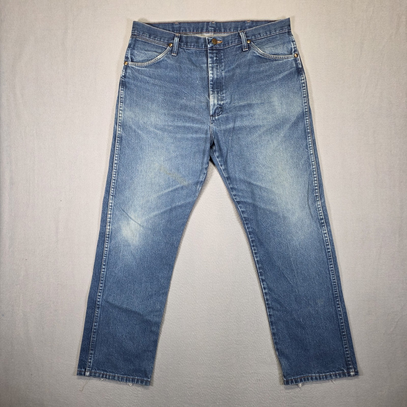 Wrangler Jeans Mens 38×30 Blue Pants 13MWZ Cowboy Cut Western Workwear Denim
