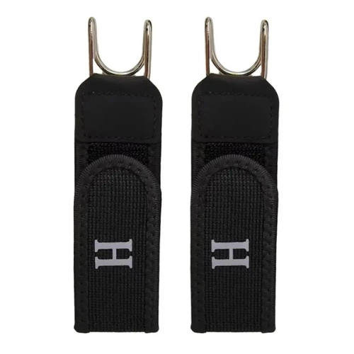 2PCS Tactical Metal Hook Elastic Belt Buckle-Less Invisible Waist Belt Closure