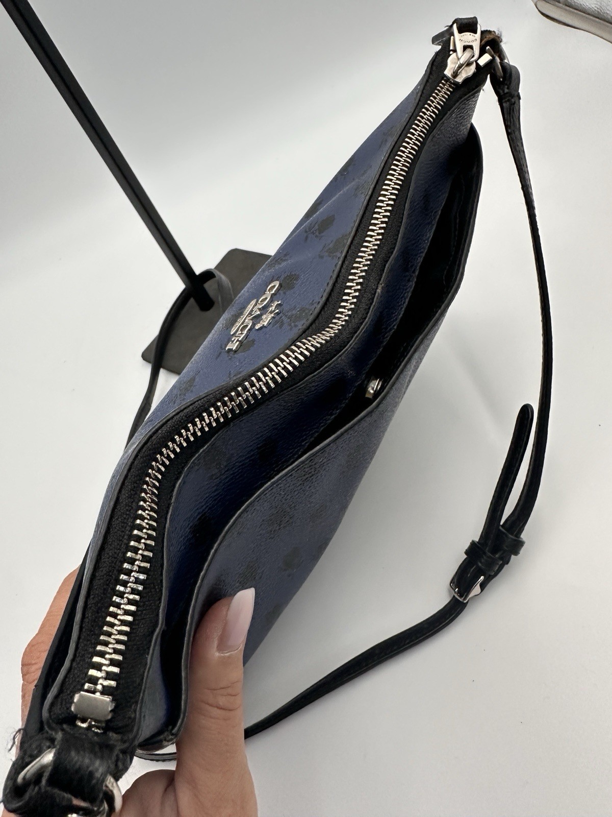 COACH Badlands Midnight Floral East West Pop Out Crossbody Shoulder Bag Purse
