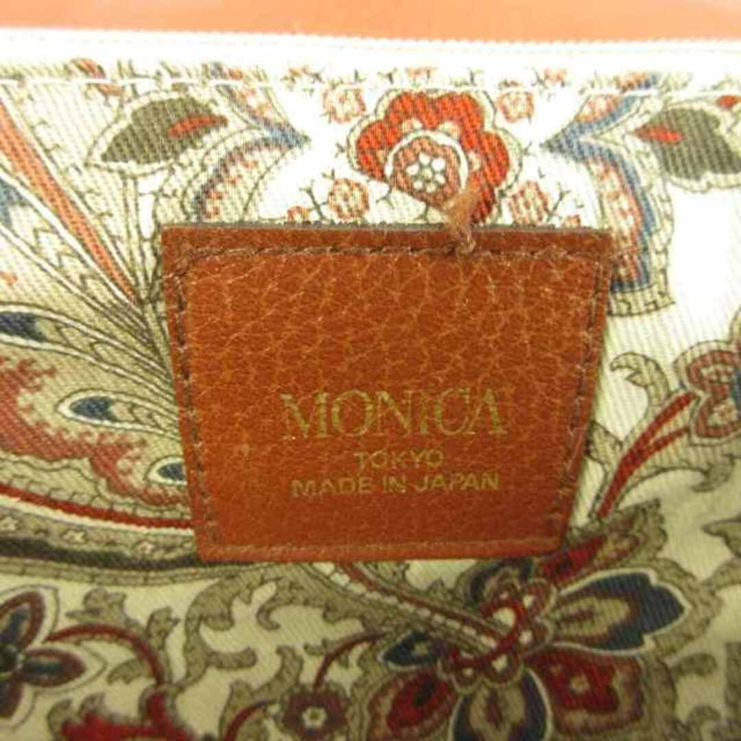 Monica Business Bag Briefcase Shoulder 2 Way Leather Turnlock Brown XZ Used feae