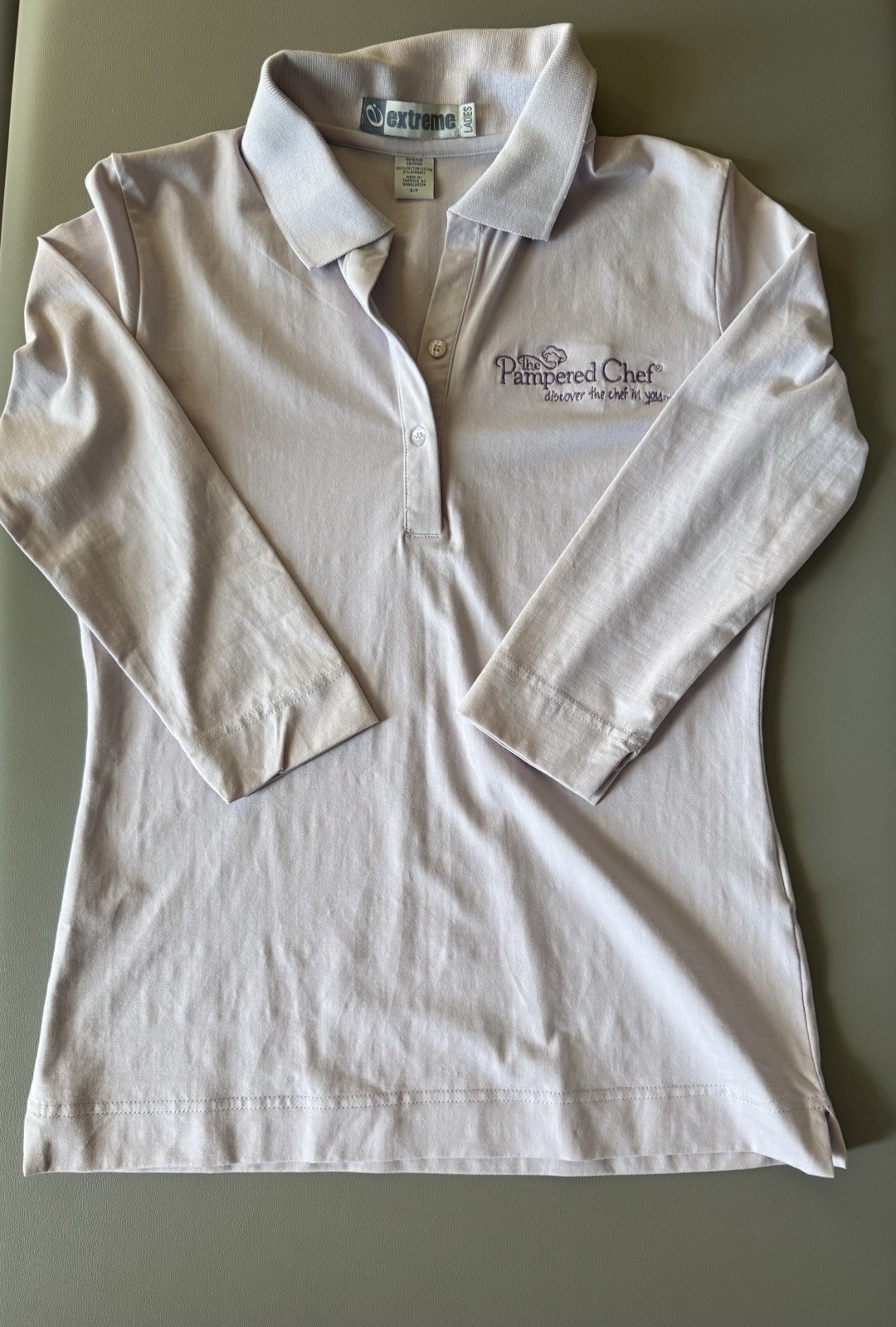 EUC Pampered Chef Consultant 3/4 and Long-Sleeve Logo Top Bundle XS & Small