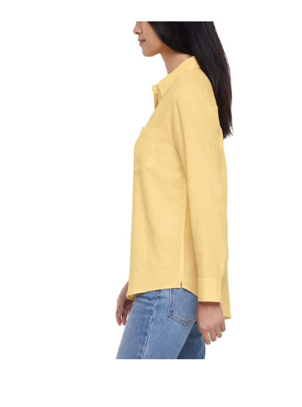 Gap Women’s Linen Blend Button-Down Shirt- Asst Colors/Sizes
