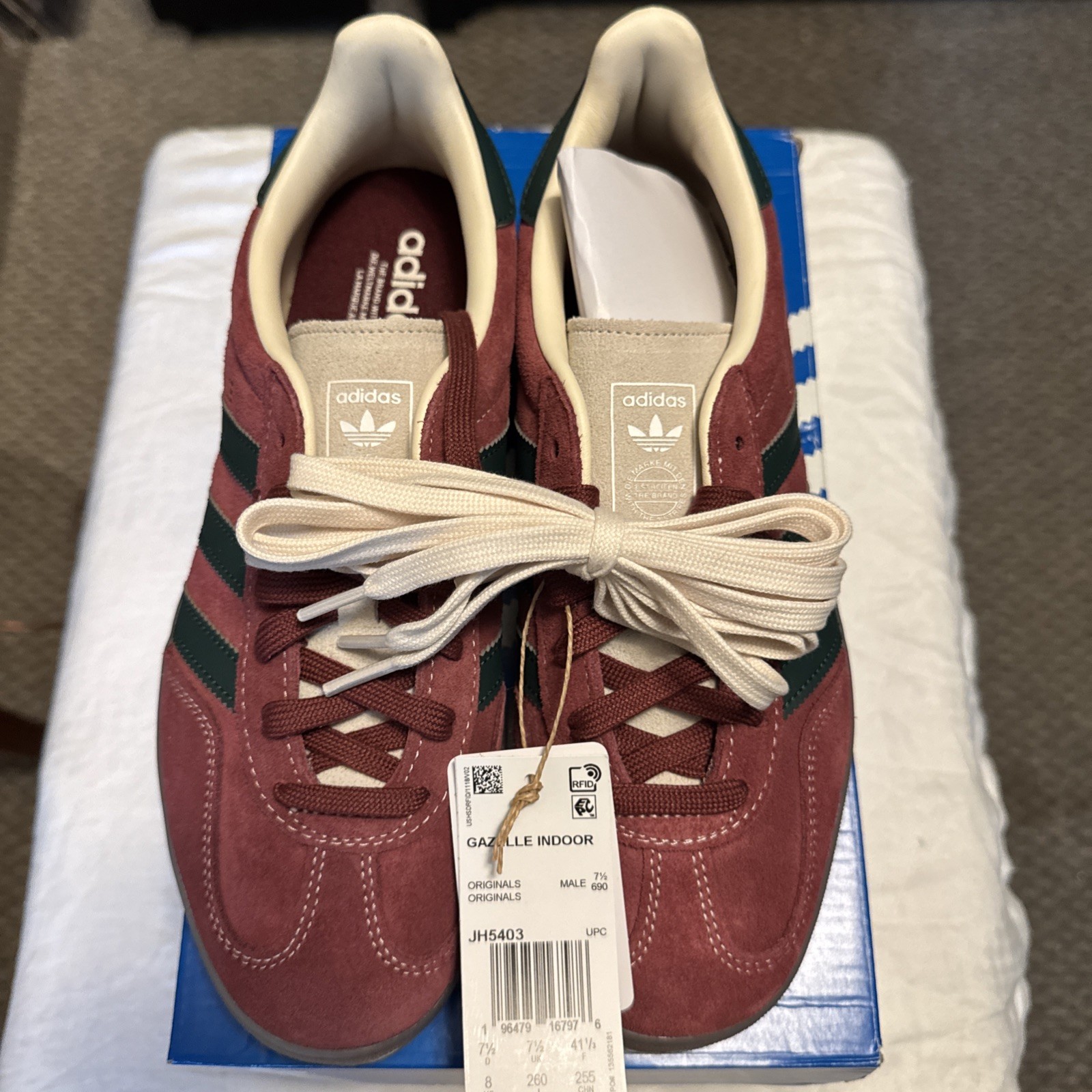 Size 8 – adidas Gazelle Indoor Shadow Red Green