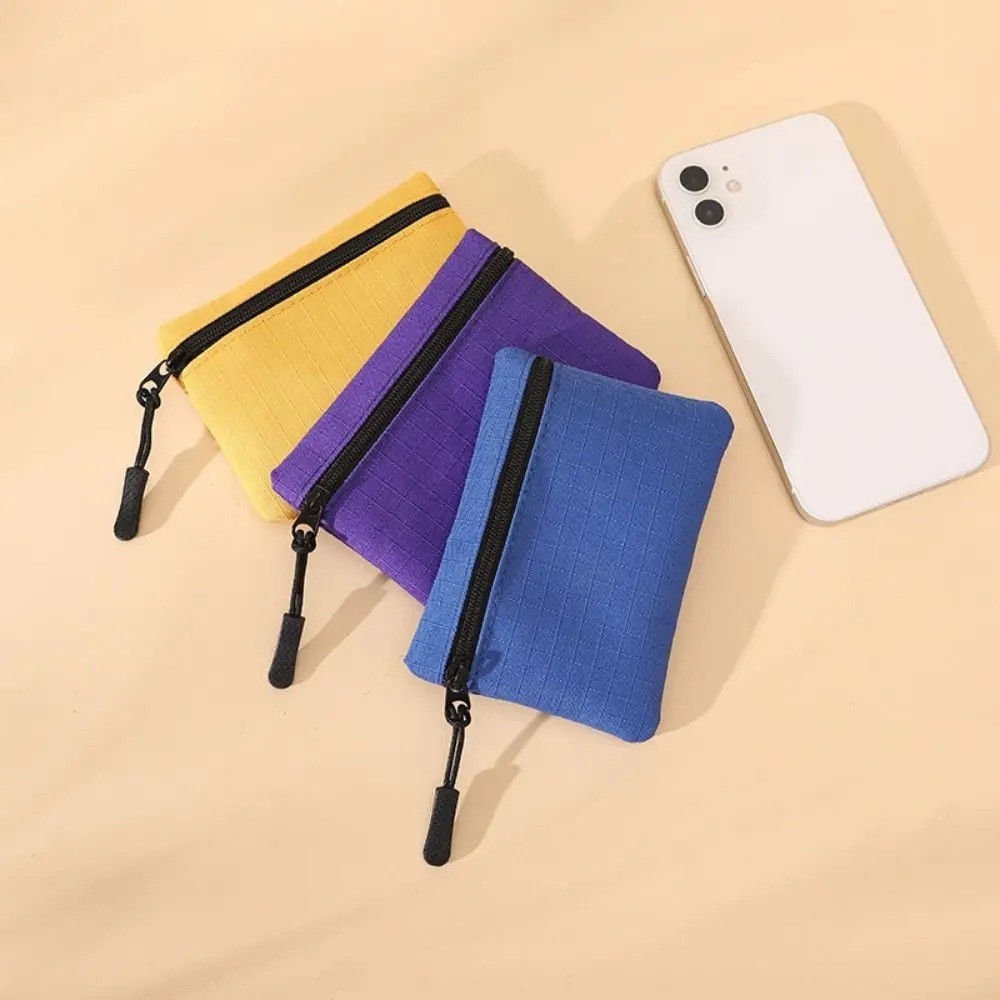 Canvas Mini Coin Purse Zipper Wallet Key Pouch Small Money Bag Unisex