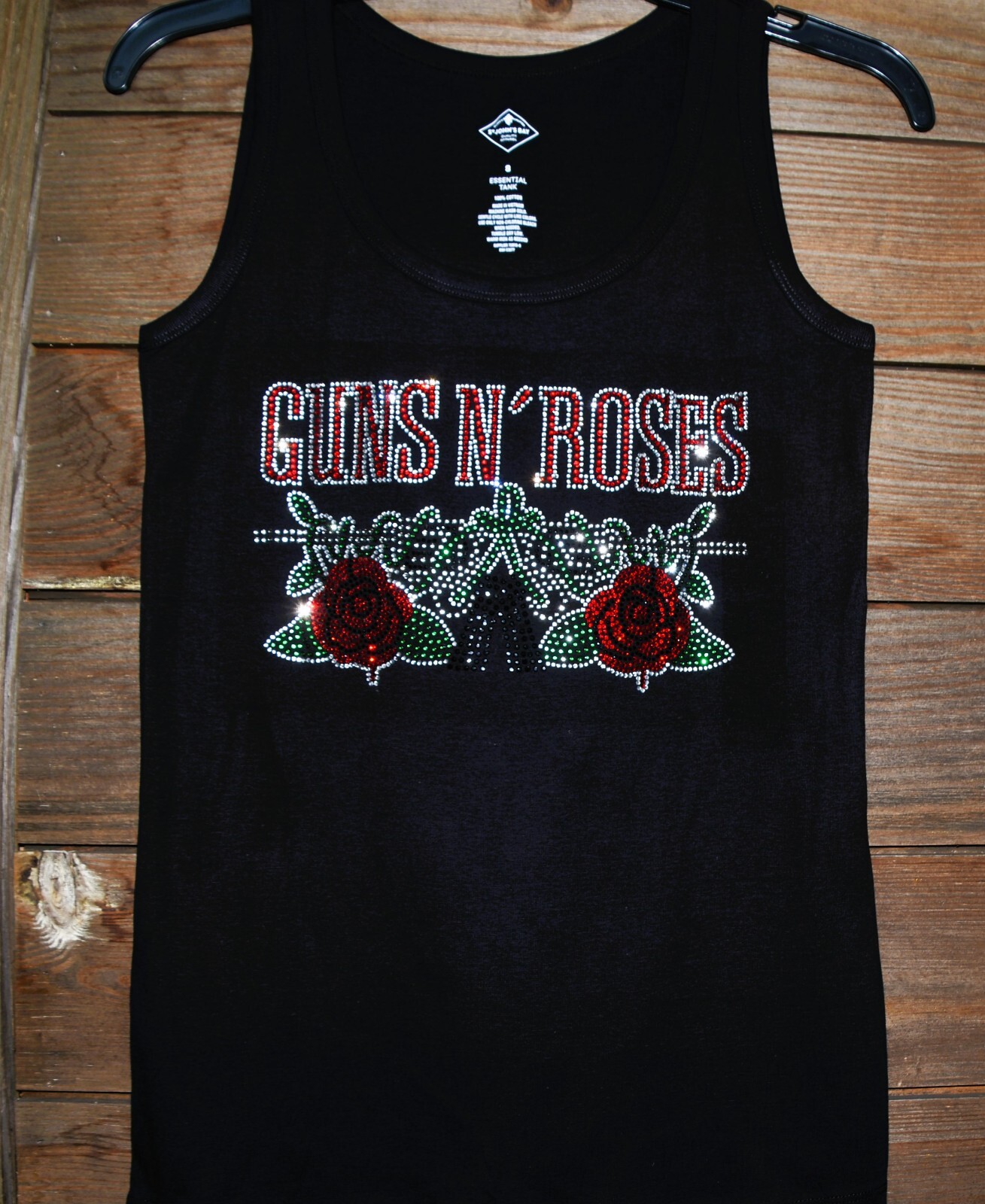 Guns N Roses rhinestone bling shirt or tank XS S M L XL XXL 1X 2X 3X 4X 5X roses
