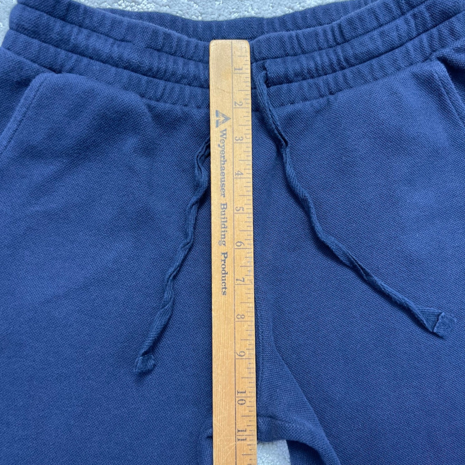 Caslon Lounge Pants Womens Small Navy Blue Wide Leg Stretch Pull On Drawstring