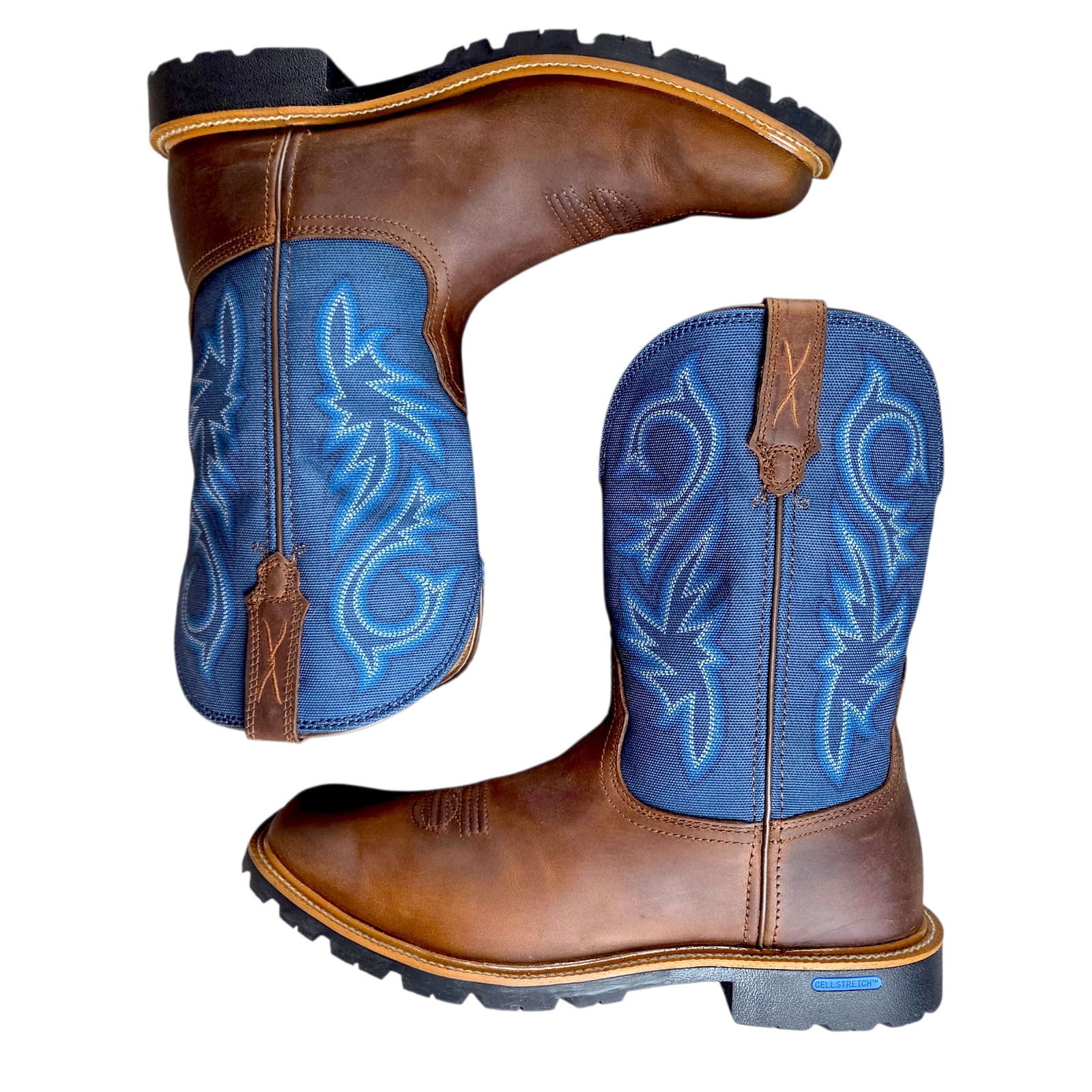 Twisted X 11″ Tech-X Performance Western Boots Soft Square Toe Men’s Sz 10.5 D