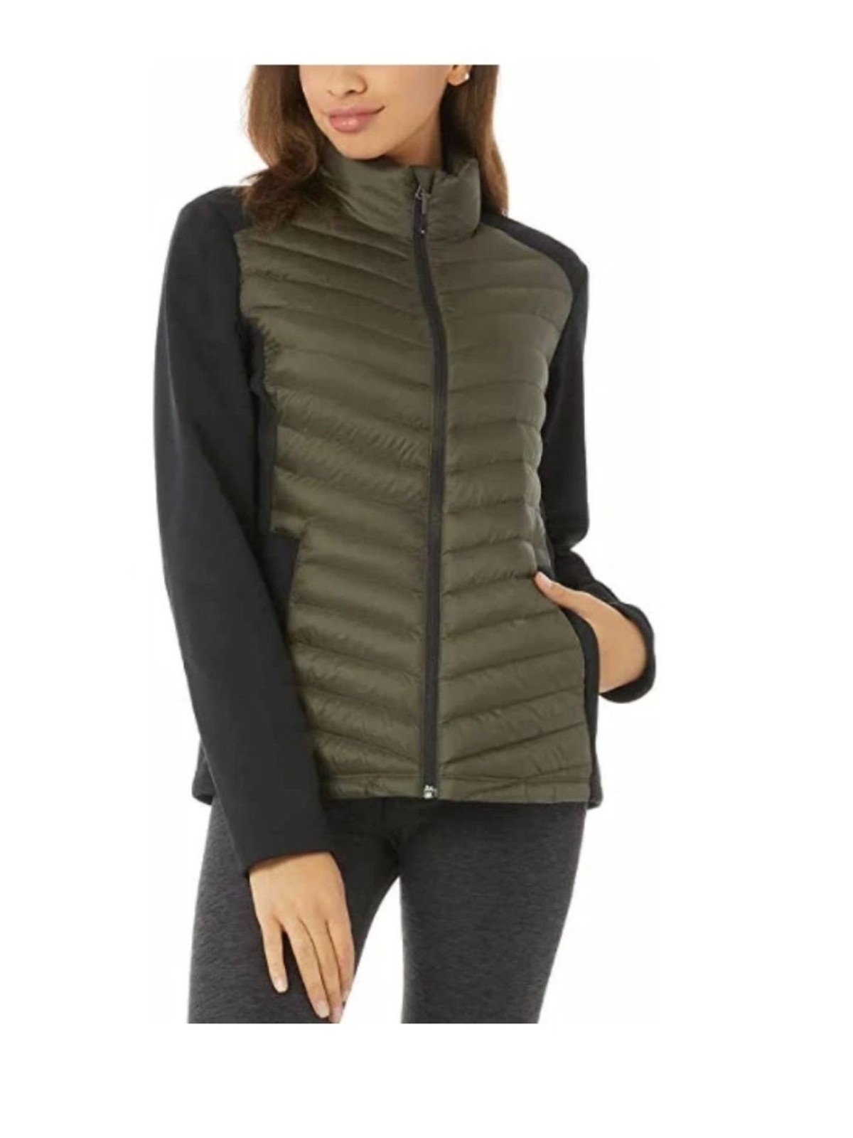 32 Degrees Women’s Softshell Quilted Hybrid Puffer 3-Piece Jacket Bundle XL