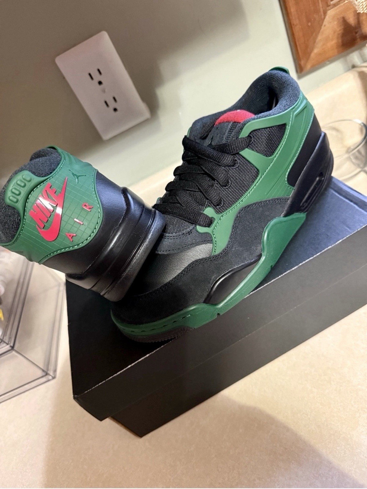 Size 5.5 – Air Jordan 4 RM Black Gorge Green