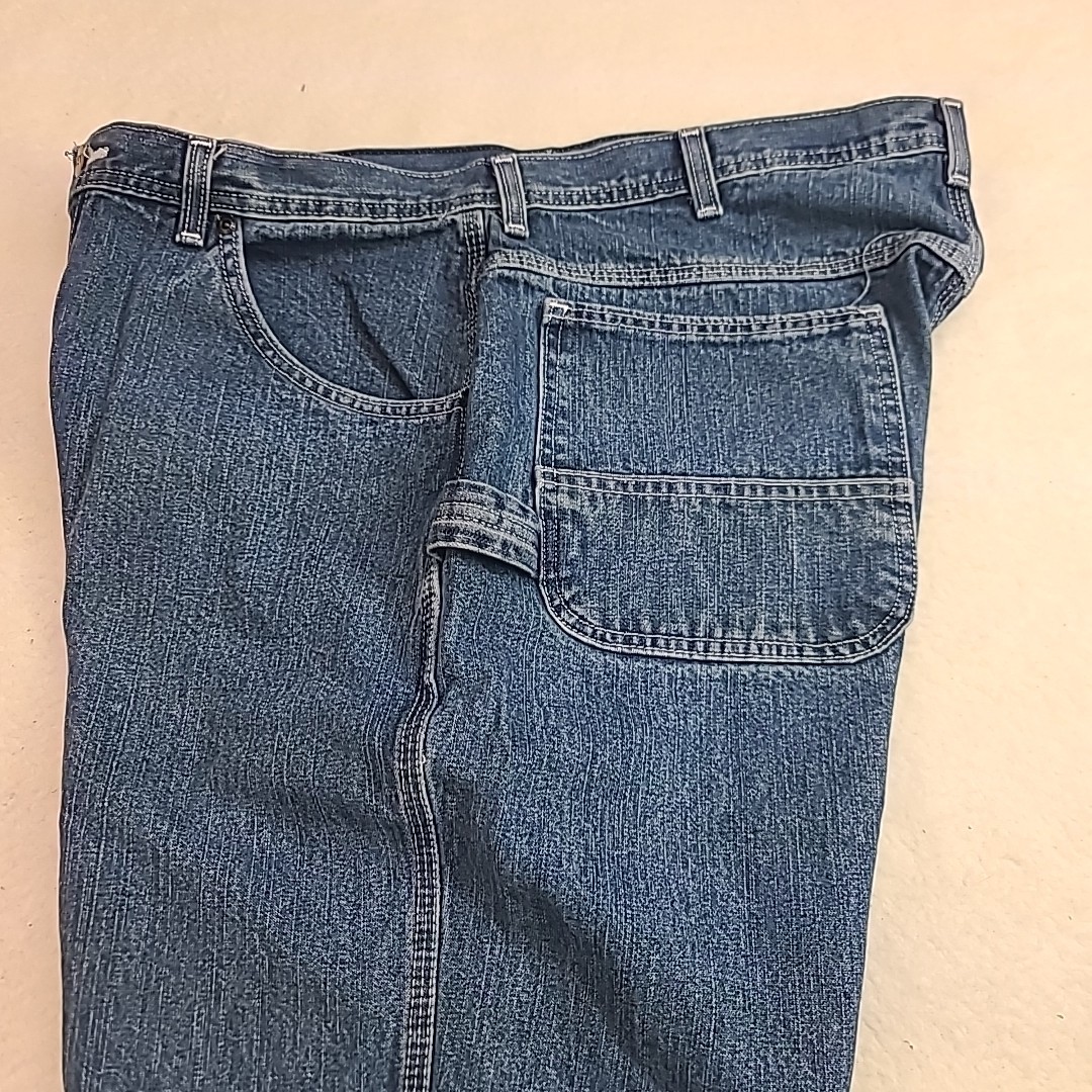 Key Carpenter Jeans Workwear Hammer Loop Rugged Blue Men’s 36×34 Gorpcore