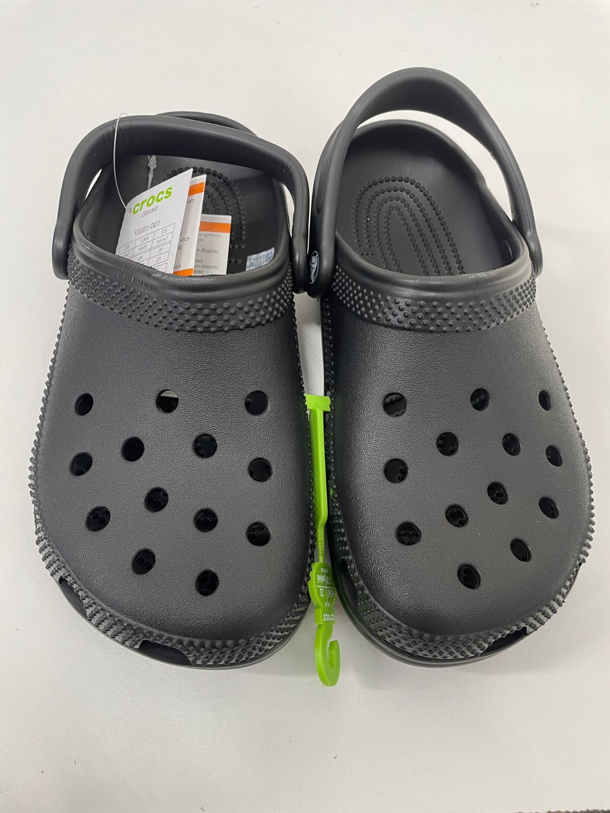 Crocs Mens Womens Classic Clog Black 10001-001 Lightweight Shoe Sandals
