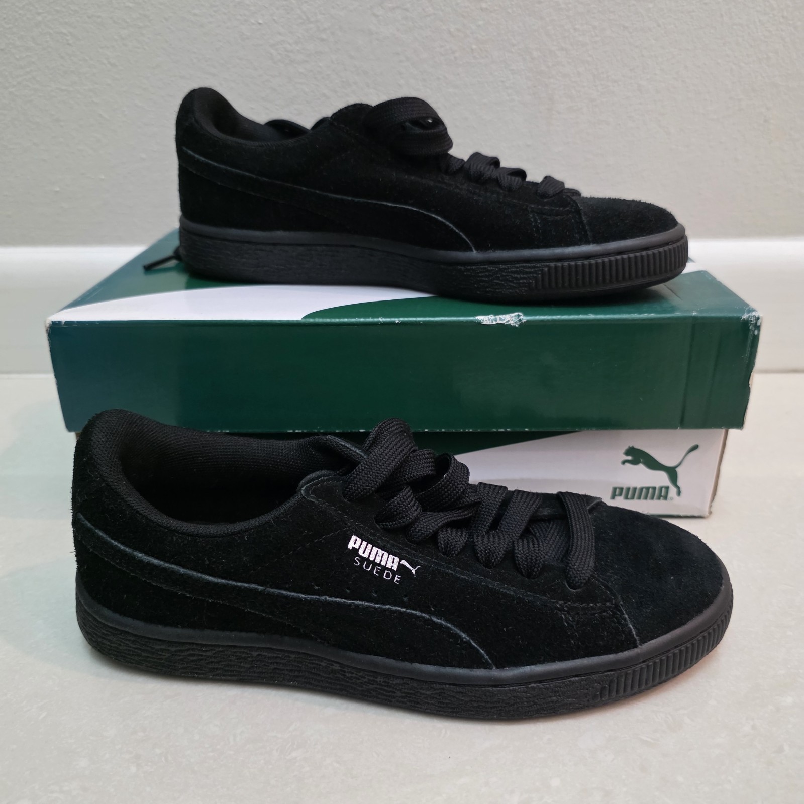 [355110-52] Youth PUMA SUEDE JR ‘CLASSIC BLACK’