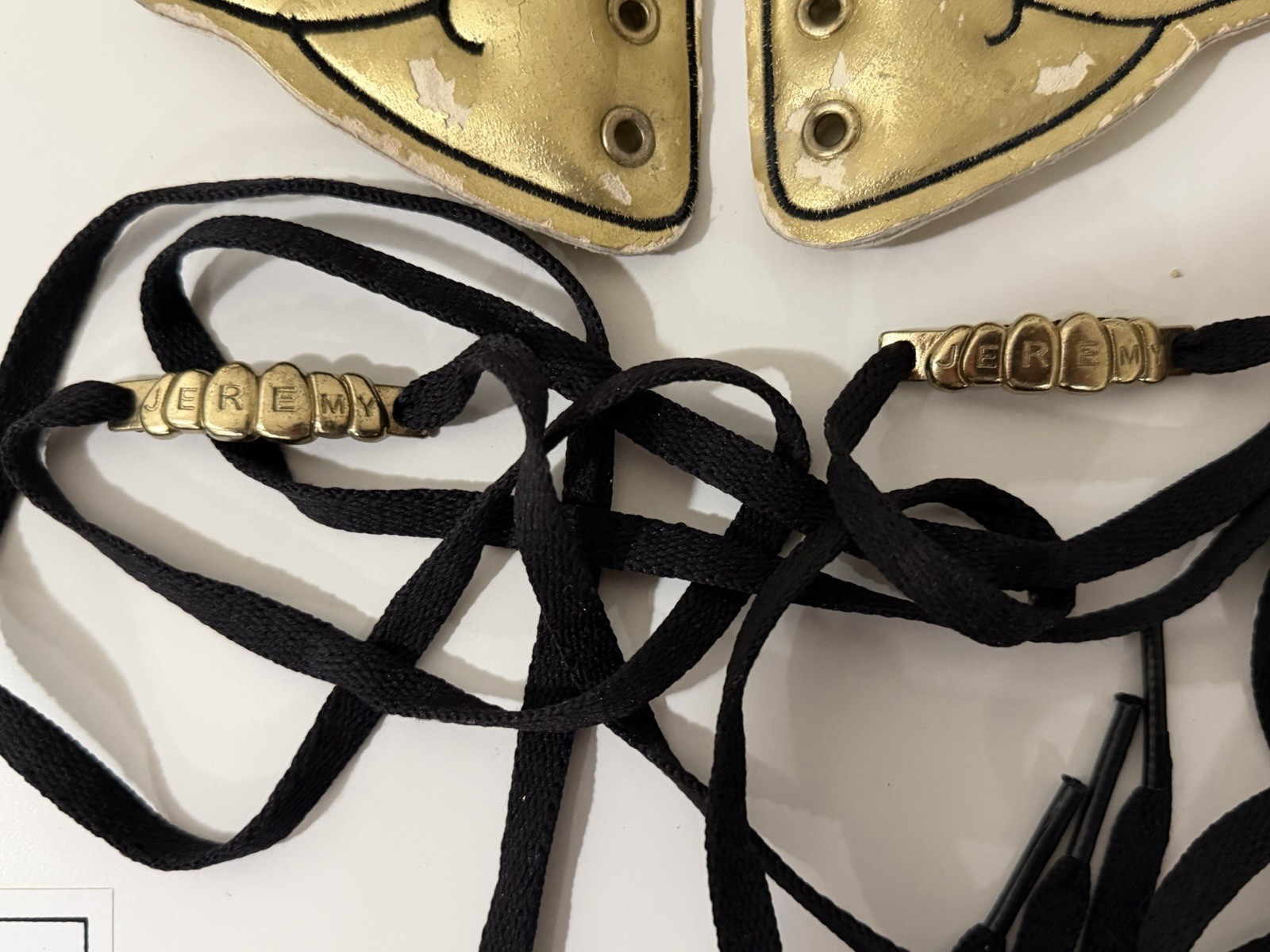 Adidas Jeremy Scott Metallic Gold WINGS 2008 JUST THE WINGS/LACE (read desc!!)