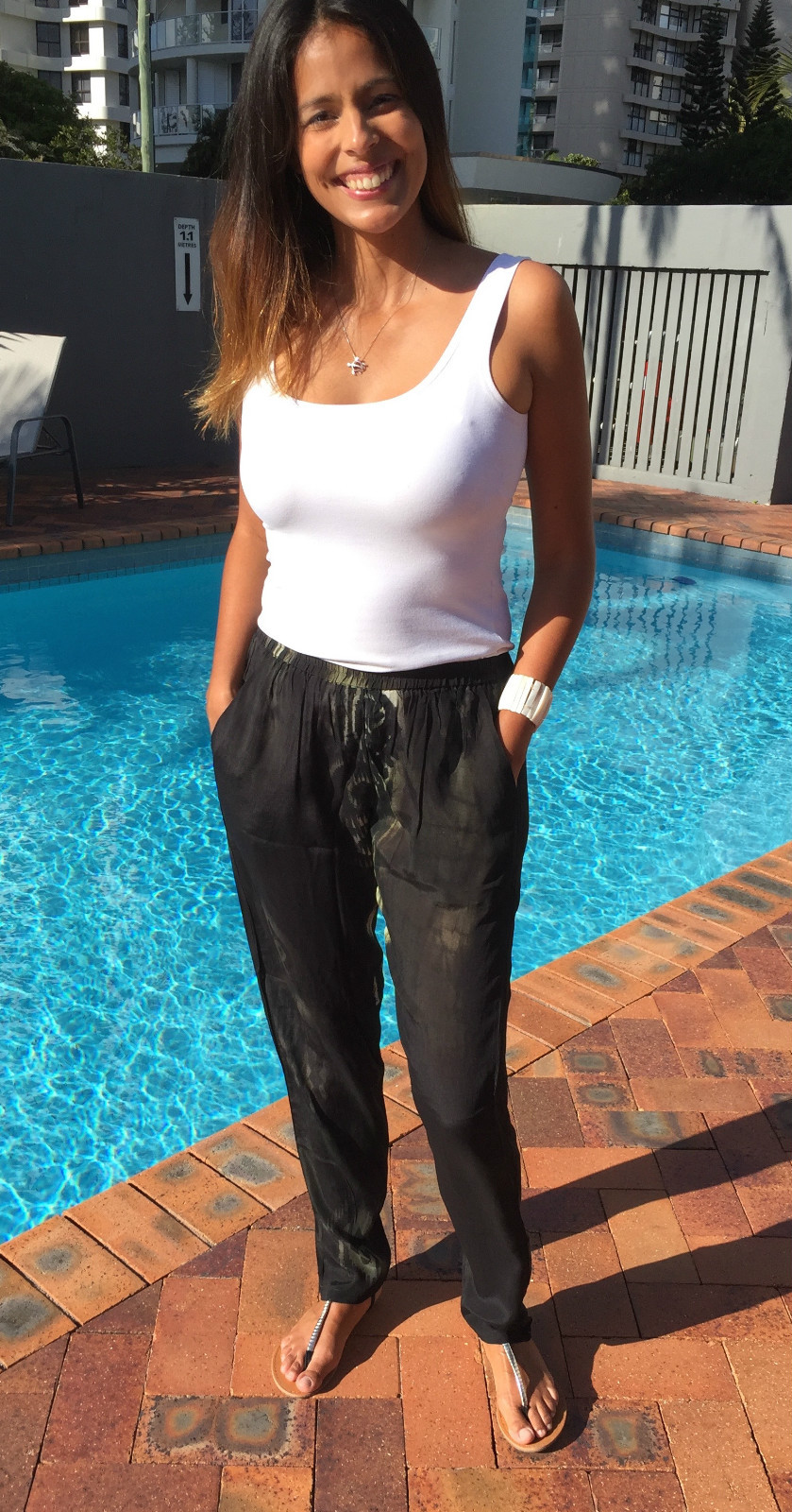 PANTS TAPERED LEG pockets S/M-M/L Trousers+Leggings,Black/Green Khaki, Kaftans