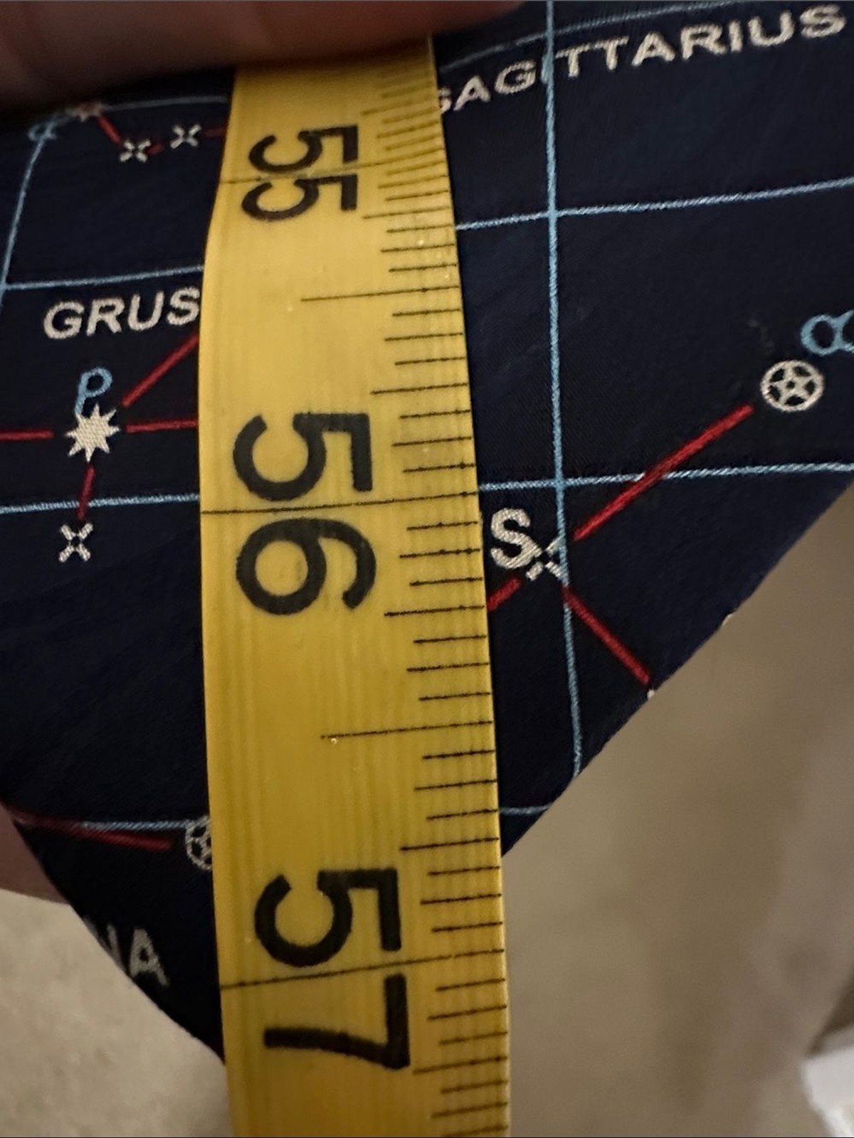 Navy Constellation Print Men’s Tie