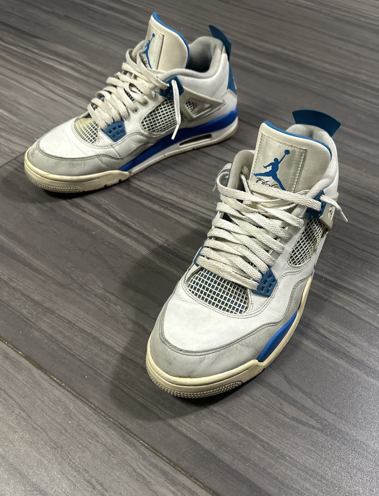 Nike Air Jordan 4 Retro Military Blue 2012 308497-105 Beater/Donor Pair Men’s 11